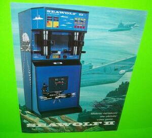 Seawolf II Arcade FLYER Original Unused 1978 Deep Sea Submarine Retro Vintage
